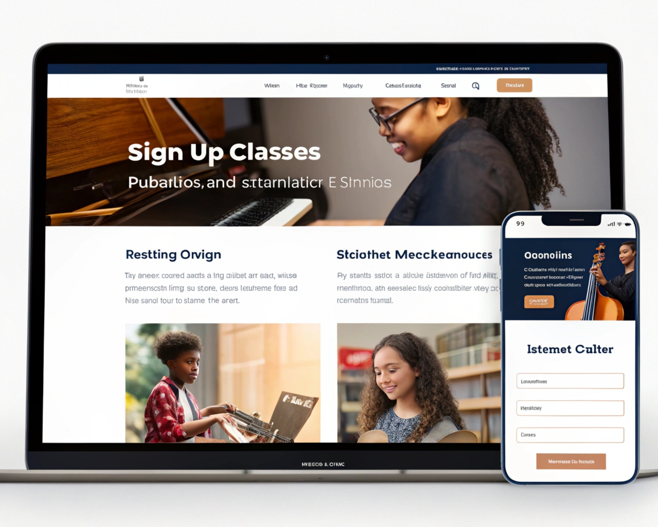 Розробка сайту для музичної школи